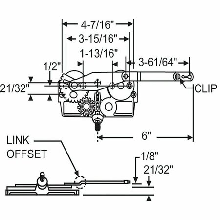 STRYBUC Dyad Arm Casement Operator 36-193